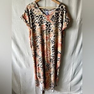 Cheetah Print Maxi Dress